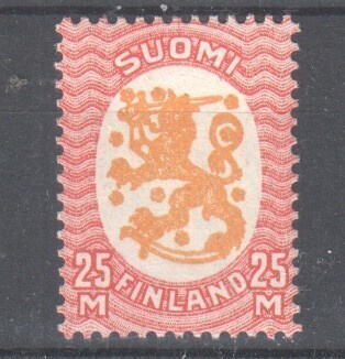 1921 M 17 25 mk merkki ilman vesil postituoreena.