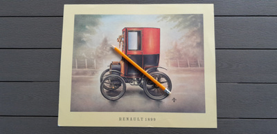 Renault 1899 Iso 37,5x30 cm Hieno Keräilykuva (60-luku)