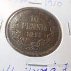 10 penniä 1910 Siistikuntoinen toimitus rahakehyksessä - pikkukuva 3