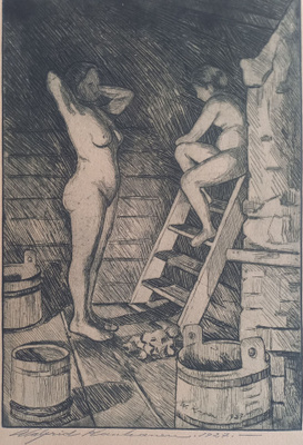Walfrid Kauhiainen grafiikka