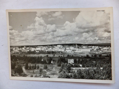 VANHA Postikortti Lappi Rovaniemi 1955