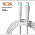 USB C - USB C - valk. punottu PD 100W kaapeli / 1m / #29066 - pikkukuva 1