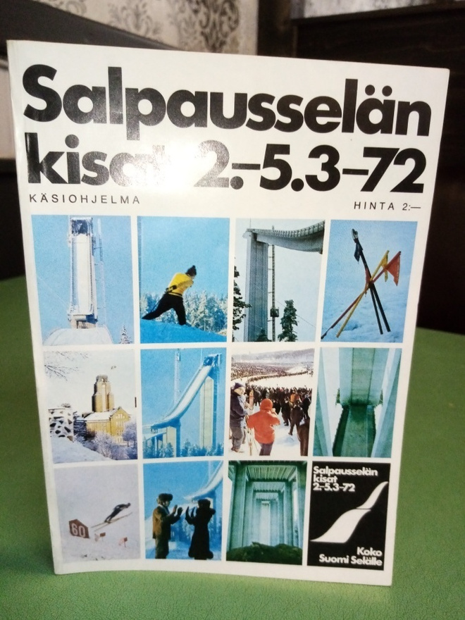 Käsiohjelma :  Salpausselän kisat 1972 ( SIS POSTIKULU)