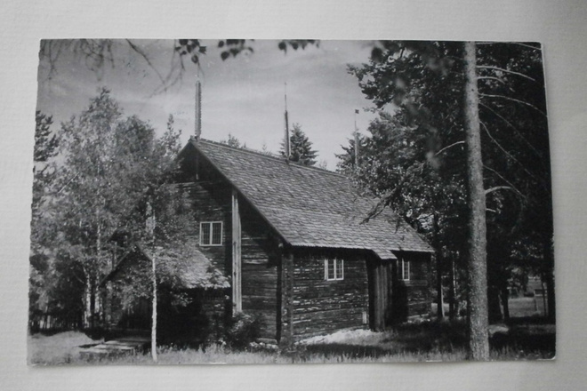 Sodankylä, Vanha kirkko, vanha mv valokuvapk, p. 1955