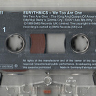 Eurythmics – We Too Are One C-kasetti - pikkukuva 2