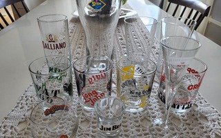 Olut/viski ja snapsi laseja 11kpl