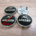 BMW vannekeskiöt – Hamann Musta-valko – 68mm (4kpl sarja) - pikkukuva 4