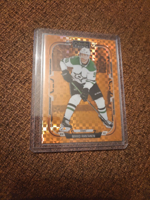 Mikko Rantanen 25-26 Opc Platinum #42 Orange Checkers /25