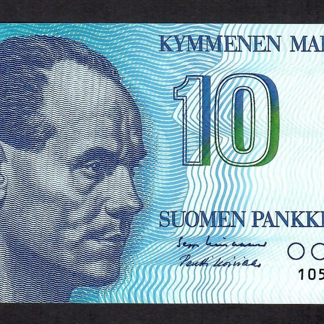 10mk 1986 LIN-Koi Pakkasileä