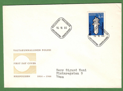FDC-15.10.1966 Valtakunnan poliisi 150v (103)