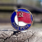 CCCR Moskow emalinen merkki. Valmistajan leimalla. - pikkukuva 5