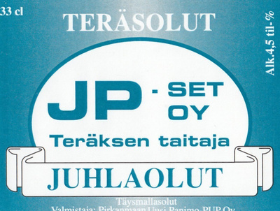 Olutetiketti  JP - SET OY  Juhlaolut   c11