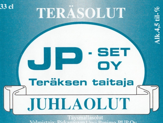 Olutetiketti  JP - SET OY  Juhlaolut   c11
