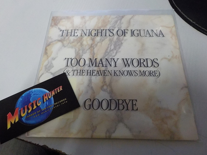NIGHTS OF IGUANA - TOO MANY WORDS M-/M- 7'' SINGLE