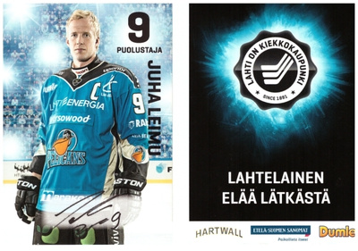 JUHA LEIMU #9 PELICANS Postikortti Nimmarilla