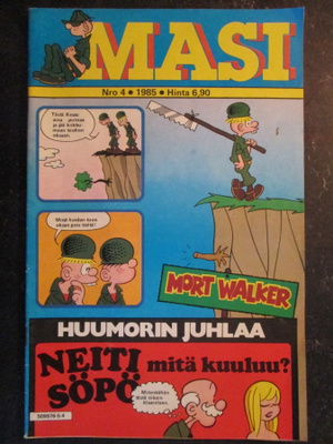 MASI  4  / 1985  SARJAKUVALEHTI 40 VUODEN TAKAA HUUMORIA