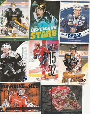 2015/16 Cardset ser. 1 ja 2 perus ja erikoiskortit