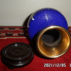 KAUNIS KIINALAINEN CLOISONNE MALJAKKO + JALUSTA - pikkukuva 4