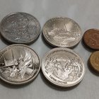 4kpl Venäläinen rahaa RUSSIA 3 ROUBLES - pikkukuva 2
