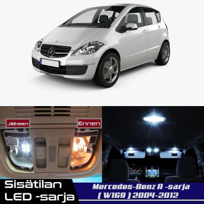 Mercedes-Benz A (W169) Sisätilan LED-sarja 15-os