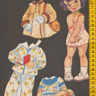 Paperinukke tyttö 1950-luku - pikkukuva 1