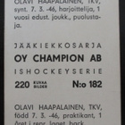 Olavi Haapalainen TKV Champion 1966 - pikkukuva 2