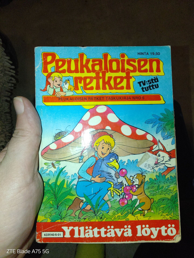 Peukaloisen retket sarjakuva albumi