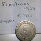 Meksikko 5 centacos 1909, km#421 - pikkukuva 1