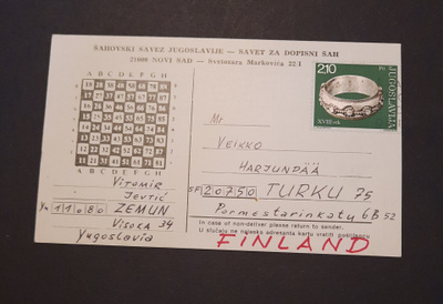 Kirjeshakkikortti 1975