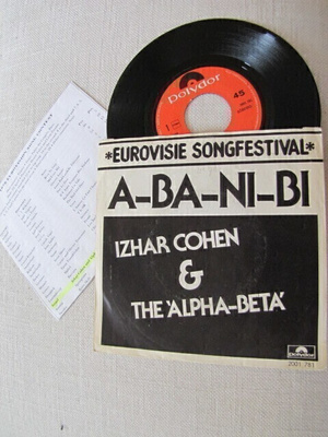 izhar cohen a-ba-ni-bi 7 45 hollanti 1978 euroviisut