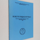 Sukututkijaluettelo 1985 - pikkukuva 1