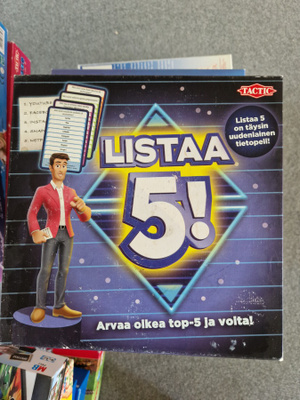 Listaa 5! tietopeli.  Tactic peli