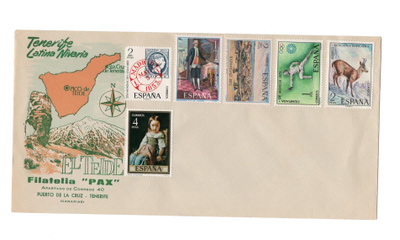 Spain 1960's Souvenir Cover with stamps