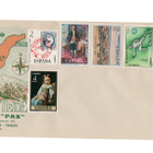 Spain 1960's Souvenir Cover with stamps - pikkukuva 1