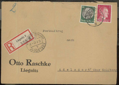Saksa Mi 525 ym postitoimeksianto (kassominen)