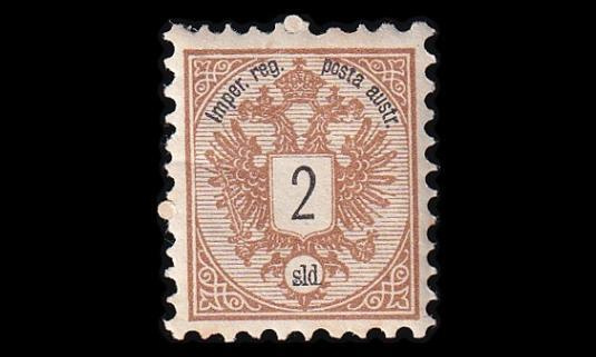 Itävalta 44A * Kaksoiskotka 2 Kr (K 9½) (1883)