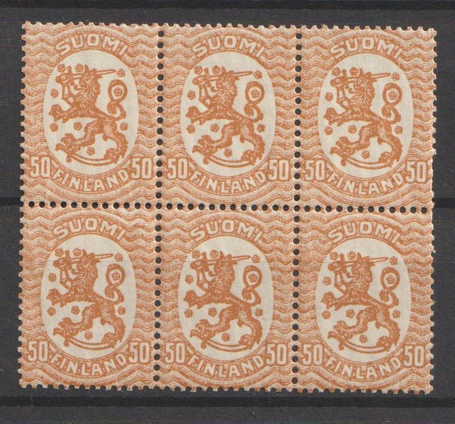 1917 50p ruskea Saarisen mallin merkkikuusilo**
