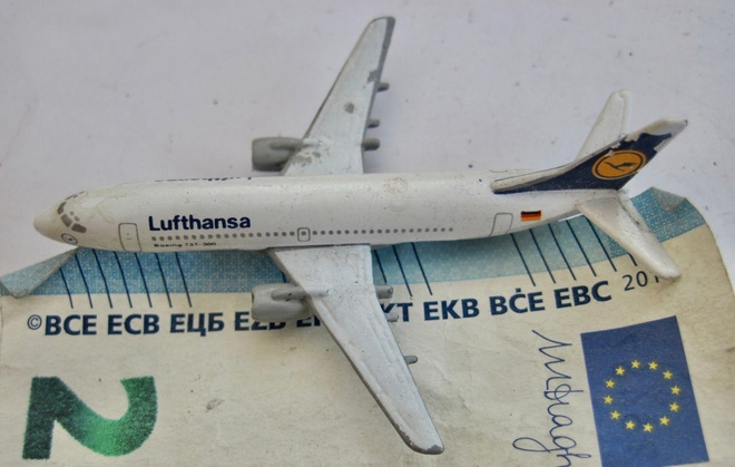 VANHA Schabak 925 Lentokone Boeing 737 Lufthansa Metalli