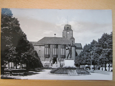 VANHA Postikortti Lahti 1950-l Alkup. Mallikappale
