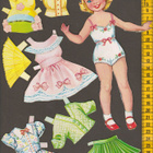 Paperinukke tyttö 1950-60-luku - pikkukuva 1