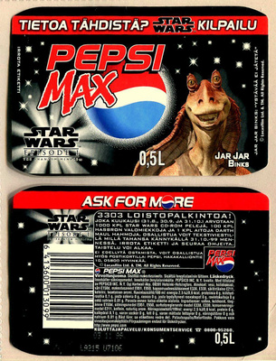 PEPSI MAX etiketti STAR WARS, 0.5 l