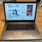 Asus VivoBook 17" 8GB DDR4 /256GB SSD/Win11 ** ISO NÄYTTÖ ** - pikkukuva 1
