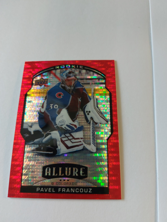 2020-21 Upper Deck Allure Red Rainbow #73 Pavel Francouz