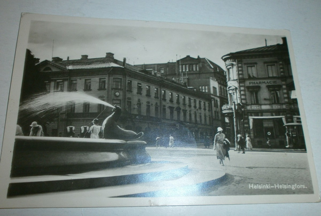 Helsinki, Havis Amanda ja Unioninkadun kulma, p. 1928