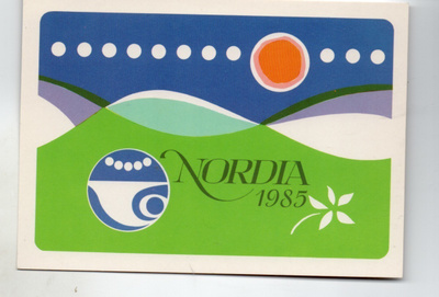 Postimerkkikortti: Nordia näyttely 1985