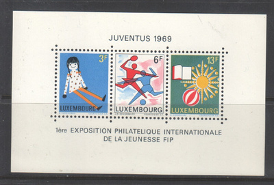 Luxemburg blokki postituoreena.