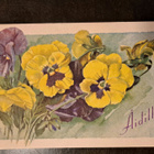 Kukkia,orvokit, sign Ao, kulkenut 1943 - pikkukuva 1