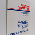 Nissan Vanette model C22 series Wide body supplement-I - ... - pikkukuva 1