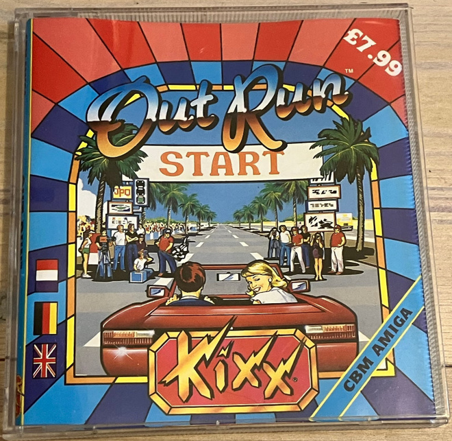 Out Run Commodore Amiga peli (Sega / Kixx)