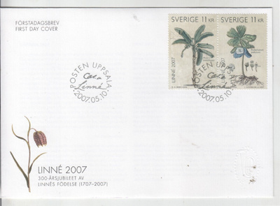 Ruotsi 2007 kukkia FDC